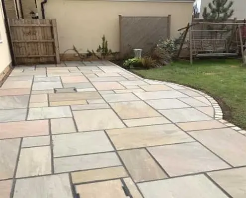 SandStonePatioCheltenham indian sandstone patios cheltenham r lugg landscaping and gardening services