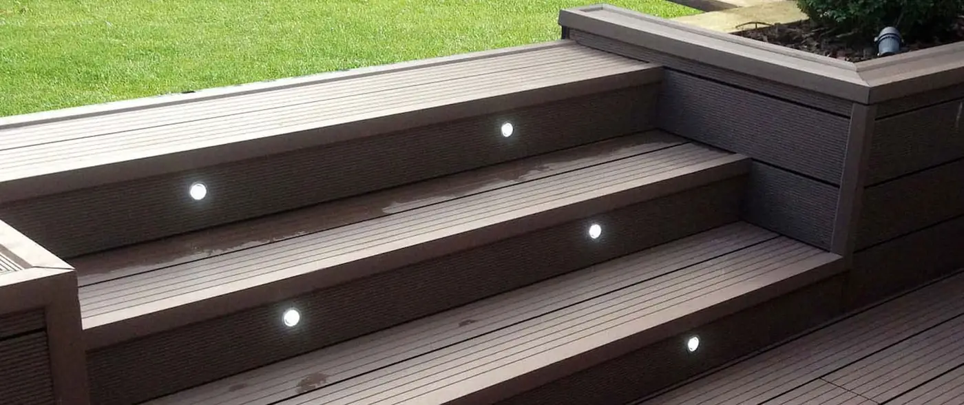 rluggdecking R Lugg Garden decking with lights