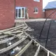 New build Garden Design Building the base