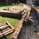 New driveway project starting to lift the bricks